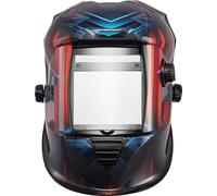 SucceBuy Casque de soudage automatique avec technologie True-Color, champ de vision 100 x 80 mm, masque de soudage à énergie solaire avec 4 capteurs d'arc, DIN 4/5-9/9-13 pour le soudage TIG, MIG et A