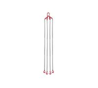 SucceBuy Chaîne de Levage à 4 Brins Crochet Avec Loquet de Sécurité Capacité 10400kg