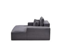 SucceBuy Chaise Longue Moderne d'Intérieur Surdimensionnée Canapé-lit Sans os 124cm Gris