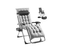 SucceBuy Chaise Longue Zéro Gravité 64,5cm Anti-Gravité Réglable Pour Intérieur Extérieur