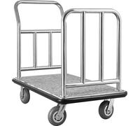 SucceBuy Chariot à bagages d'hôtel 340 kg Chariot à plate-forme pour voiturier 1080x640x980 mm