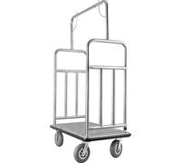SucceBuy Chariot à bagages d'hôtel 544 kg de capacité de charge, chariot à bagages 108x64x180 cm