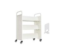SucceBuy Chariot à Livres 97x51,5x122,5cm Capacité 150kg Avec Roulettes Pour Salon