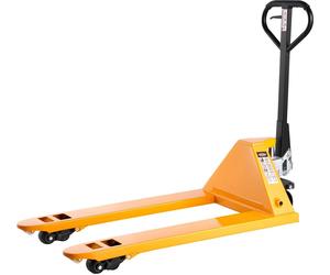 SucceBuy Chariot à palettes avec une capacité de charge de 2,5 tonnes, transpalette manuel avec fourches de 1220 x 685 mm, hauteur de levage des fourches de 8,5 à 18 cm, convient pour les usines, les
