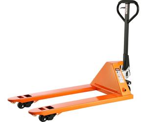 SucceBuy Chariot à palettes avec une capacité de charge de 3 tonnes, transpalette manuel avec fourches de 1220 x 685 mm, hauteur de levage des fourches de 8,5 à 18 cm, convient pour les usines, les en
