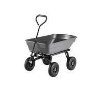 SucceBuy Chariot de Jardin Basculant 272kg 4 Roues Increvables Pivotantes 180°