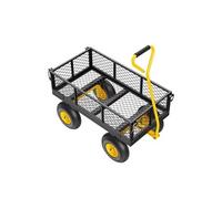 SucceBuy Chariot de Jardin Transport Capacité 226,80kg Conception Polyvalente 2 en 1