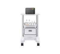 SucceBuy Chariot De Laboratoire à 2 Niveaux 1 Tiroir Et 1 Plateau Avec Matériau ABS