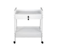SucceBuy Chariot de Laboratoire Médical Chariot de Service Avec 2 Tiroirs Capacité 100kg