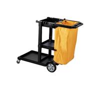 SucceBuy Chariot de Ménage Professionnel Chariot de Nettoyage PP 120x51x98cm