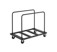 SucceBuy Chariot Porte-Plaques de Plâtre Capacité 816,5kg Avec Roulettes Pivotantes Noir