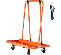 SucceBuy Chariot pour panneaux avec capacité de charge de 816 kg, chariot de transport avec 4 roues pivotantes, chariot pour panneaux avec sangle de serrage, aide au transport pour panneaux de bois, p