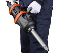 SucceBuy hocs à air comprimé 1 pouce, pistolet à chocs pneumatique avec couple jusqu'à 5175 ft-lbs et enclume allongée de 8 pouces pour la réparation d'équipements lourds, de semi-remorques et