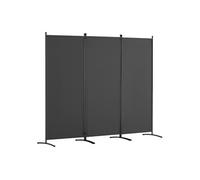 SucceBuy Cloison de Séparation en Tissu 228x52x184cm Autoportant Conception Flexible