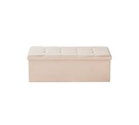 SucceBuy Coffre de Rangement Pliable Avec Poches Latérales Capacité 299,37kg Pour Salon