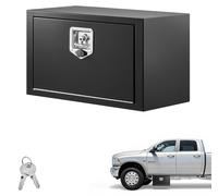SucceBuy : coffre de rangement pour camion 609 x 305 x 356 mm en acier laminé à froid – Coffre à outils étanche avec poignée en T et serrure pour camions, remorques et fourgonnettes – Coffre de rangem