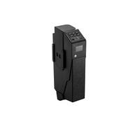 SucceBuy Coffre-fort pour armes Coffre-fort pour pistolets avec empreinte digitale/mot de passe (clavier à 6 chiffres offret de rangement sécurisé avec LED pour 1 pistolet & chargeur, 190 x 98