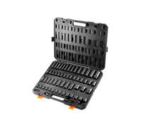 SucceBuy Coffret Douilles à Chocs 3/8" et 1/2" SAE Métrique 0,6-3,2cm Pour la Réparation