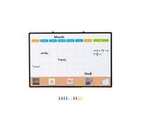 SucceBuy Combo Tableau Blanc et Tableau en Liège 90x60cm Montage Mural Effacement Facile