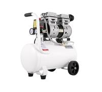 SucceBuy Compresseur d'Air 25L Sans Huile Horizontal à Faible Bruit Moteur en Cuivre