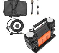 SucceBuy Compresseur d'air haute performance 10,6 CFM, gonflage rapide en 30 s | Gonfleur de pneu portable à deux cylindres, pompe à air tout-terrain 12 V 150 PSI avec adaptateurs pour camions, voitur