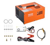 SucceBuy Compresseur d'air PCP 4500PSI/30Mpa Compresseur de pistolet à air PCP portable avec convertisseur externe Pompe à air PCP 110V