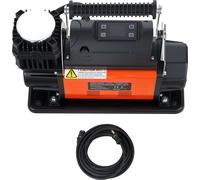 SucceBuy Compresseur d'air portable avec arrêt automatique, affichage numérique LCD, 202 L/min, 10,3 bar, pompe à air polyvalente avec adaptateurs pour poids lourds, voitures, SUV, 4x4 et camping-cars