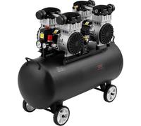 SucceBuy Compresseur d'air, réservoir en acier de 20 gallons, 4 CV, 14,6 CFM à 90 PSI, compresseur sans huile, pression max. 125 PSI, 78 dB, compresseur portable ultra-silencieux pour la réparation au