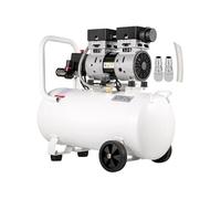 SucceBuy Compresseur d'Air Silencieux Sans Huile 50L Volume d'Echappement 170L/min
