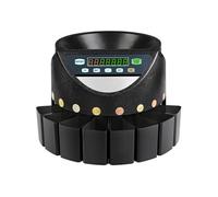 SucceBuy Compteuse de pièces en euros Trieuse automatique de pièces en EUR Compteuse de pièces 300 pièces par minute avec 8 tiroirs à pièces pour l'école Shop Bank