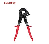SucceBuy Coupe-câbles à cliquet, lames en acier à ressort, poignées revêtues de PVC, coupe-câbles à cliquet robuste à dégagement rapide 23.5 cm H.Leverage