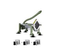 SucceBuy Coupe-frites multifonction - Lames inox 12,7mm et 9,5mm - Vert