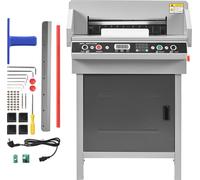 SucceBuy Coupeuse à papier électrique avec largeur de coupe de 48 cm, épaisseur de coupe de 5 cm, guillotine puissante avec fonction infrarouge et lame de rechange, 1000 W
