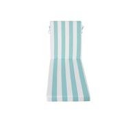 SucceBuy Coussin de Bain de Soleil 203x66cm Chaise Longue 2PCS Rayure Vert Blan