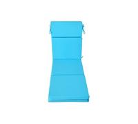 SucceBuy Coussin de Bain de Soleil 2PCS Chaise Longue 183x53,3cm Imperméable Bleu Sarcelle