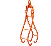 SucceBuy Crochet à griffes en bois, pince à bois de 91,4 cm de long avec 4 griffes, pince à bois rotative en acier, design à griffes d'aigle, 3307 lbs/1500 kg de capacité de charge pour tracteurs, véh