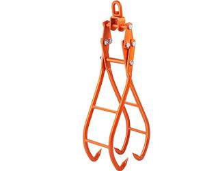 SucceBuy Crochet à griffes en bois, pince à bois de 91,4 cm de long avec 4 griffes, pince à bois rotative en acier, design à griffes d'aigle, 3307 lbs/1500 kg de capacité de charge pour tracteurs, véh