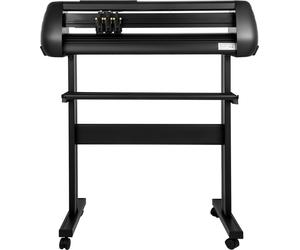 SucceBuy Découpeuse de vinyle, traceur 28 pouces, vitesse et force réglables, kit de bricolage pour enseignes, bannières, autocollants, support au sol, logiciel SignMaster, compatible Windows