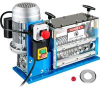 SucceBuy Dénudeur électrique, 0,06-0,15 pouces, automatique, 11 canaux, 10 lames, 75 ft/min, pour le recyclage du fil de cuivre