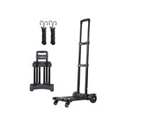 SucceBuy Diable Pliant Déplié Il Mesure 53x32x97cm Capacité 131,5kg Base Extensible