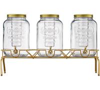 SucceBuy Distributeur de boissons 3x8L avec robinet pour les fêtes, les bars et les hôtels
