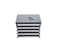 SucceBuy Distributeur de Forets 37,5x20x20cm 60 Compartiments Etiquetés #1-#60 Gris