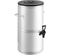 SucceBuy Distributeur de thé glacé en acier inoxydable 304, 15 L Distributeur de boissons avec robinet et poignée, convient pour les boissons chaudes et froides comme le thé glacé, le café et l'eau -