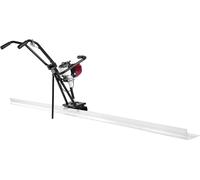 SucceBuy Distributeur électrique de béton en aluminium, 1,2 m, outil pour lisser et travailler les chapes en béton, moteur vibrant 4 temps, poignées réglables, puissance efficace, 6500 tr/min