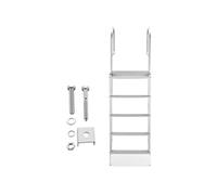 SucceBuy Echelle de ponton 5 Marches Télescopique Relevage automatique Aluminium Argent 227kg