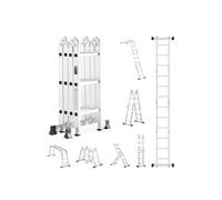 SucceBuy Echelle Télescopique 7 en 1 Avec Barre Equilibre Hauteur de Portée 350cm