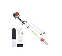 SucceBuy Elagueuse Thermique Sur Perche 2 Temps 33cc - Guide-Chaîne 20,3cm - Longueur max 3,54m