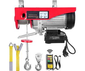 SucceBuy Electric Hoist, 2200 lbs capacité de levage, 1600W, 220V, treuil en fil d'acier avec télécommande sans fil, hauteur de levage 40ft, moteur Pure Copper, pour garage entrepôt usine