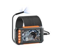 Caméra endoscopique SucceBuy avec lumière, endoscope à double objectif avec câble semi-rigide de 49,2 pieds, caméra d'inspection 1080P avec écran de 4,3 pouces. Avec 8 + 1 lumières LED, zoom 4x Etanch