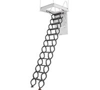 SucceBuy Escalier de grenier en acier, réglable en hauteur 2,9-3,1 m